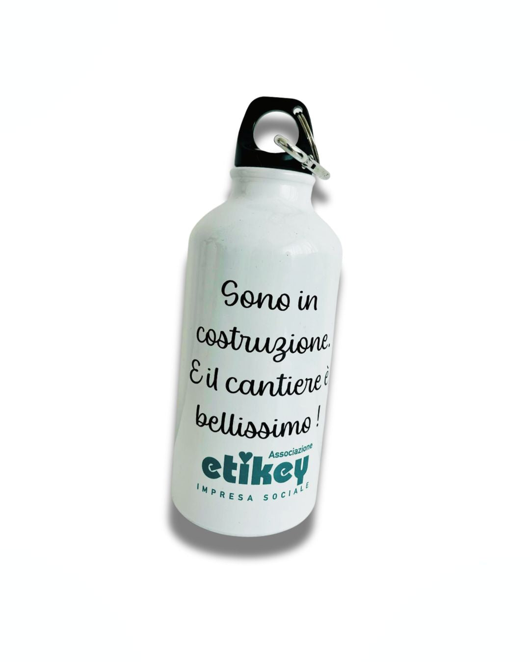 Borraccia in alluminio con moschettone 400ml